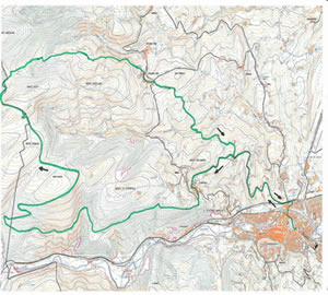 Itinerario percorso della forestale